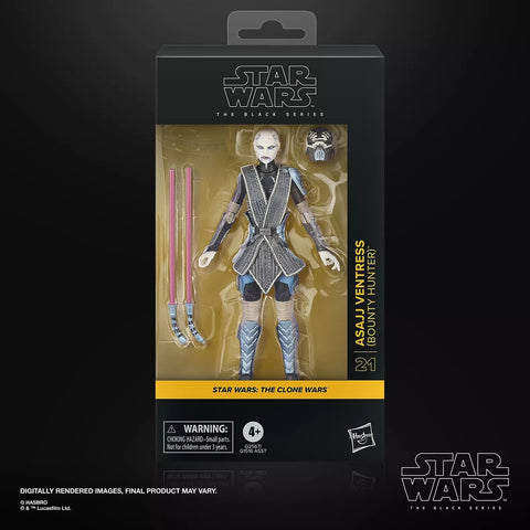 STAR WARS BLACK SERIES - THE CLONE WARS - #21 ASAJJ VENTRESS (BOUNTY HUNTER) PRE-ORDER: 01.2026