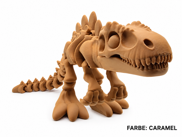 3D-Druck – Flexi Skeleton Acrocanthosaurus | Bewegliche Dinosaurierfigur, 21 cm