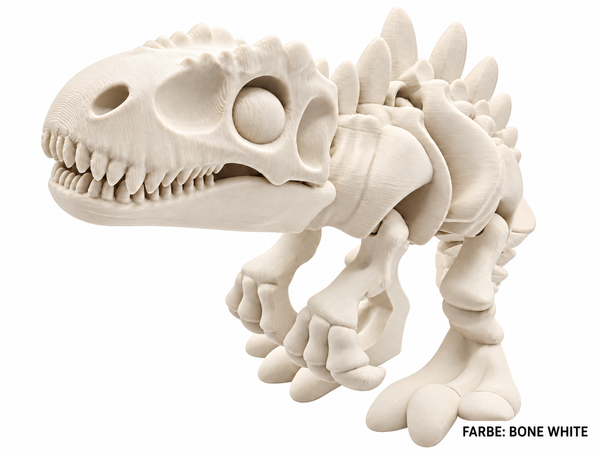 3D-Druck – Flexi Skeleton Acrocanthosaurus | Bewegliche Dinosaurierfigur, 21 cm