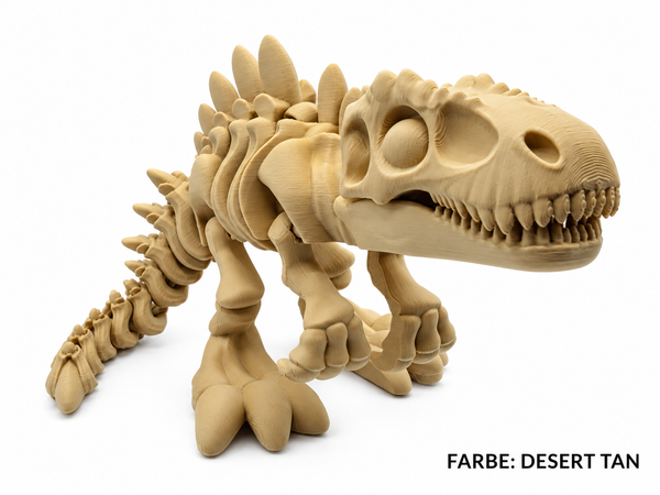 3D-Druck – Flexi Skeleton Acrocanthosaurus | Bewegliche Dinosaurierfigur, 21 cm
