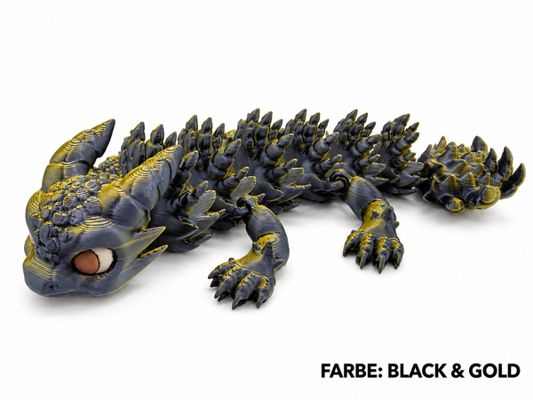 3D-Druck – Flexi Drache Nox, der kleine Schattenwächter | 16 cm