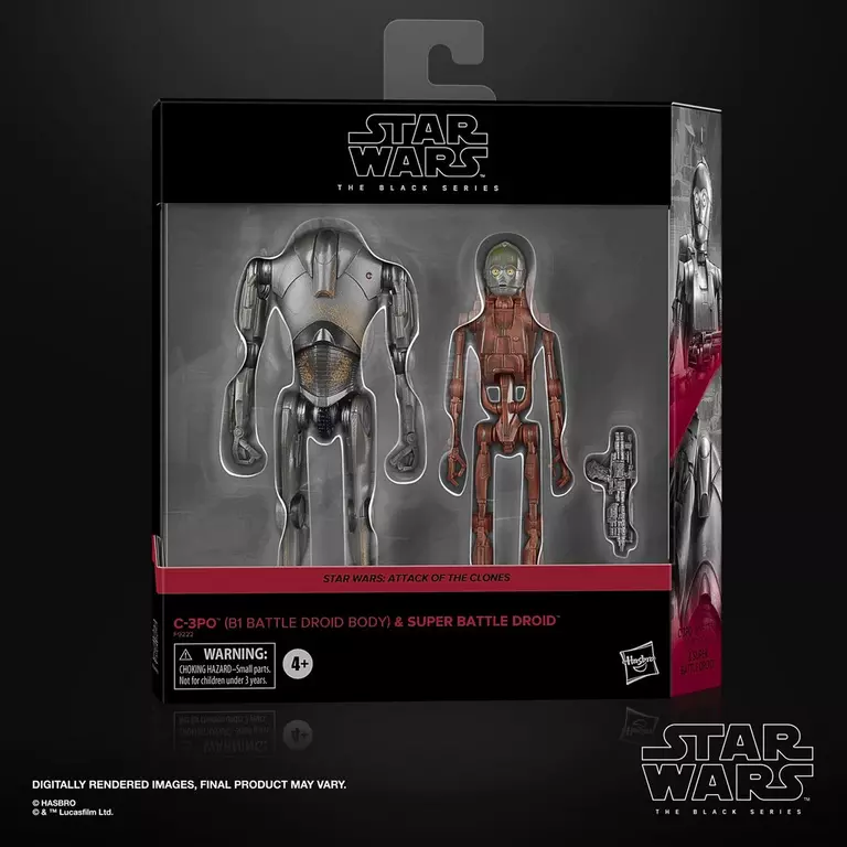 STAR WARS BLACK SERIES - ATTACK OF THE CLONES - C-3PO (B1 BATTLE DROID BODY) & SUPER BATTLE DROID