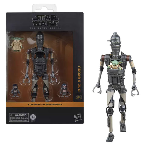 STAR WARS BLACK SERIES - THE MANDALORIAN - #41 IG-12 & GROGU (DELUXE) PRE-ORDER: 01.2025