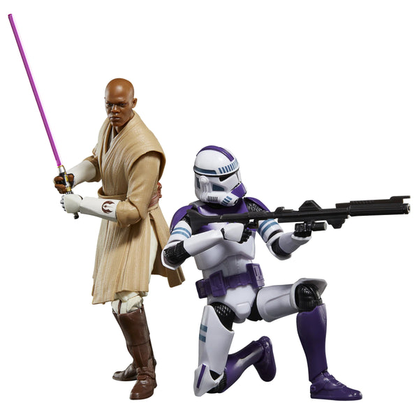 STAR WARS BLACK SERIES - CLONES OF THE REPUBLIC - MACE WINDU & 187TH LEGION CLONE TROOPER