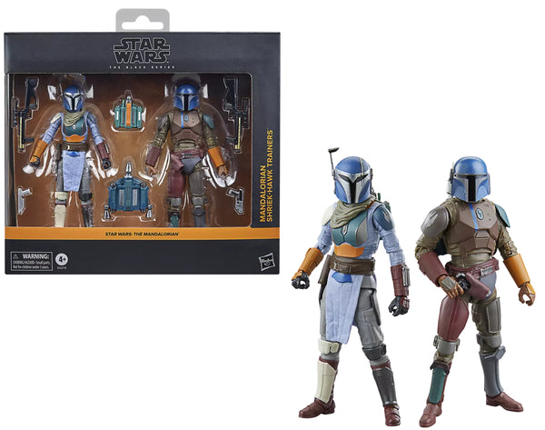 STAR WARS BLACK SERIES - THE MANDALORIAN - MANDALORIAN SHRIEK-HAWK TRAINER 2ER PACK PRE-ORDER: 12.2024