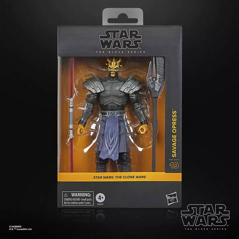 STAR WARS BLACK SERIES - THE CLONE WARS - #19 SAVAGE OPRESS DELUXE PRE-ORDER: 05.2025