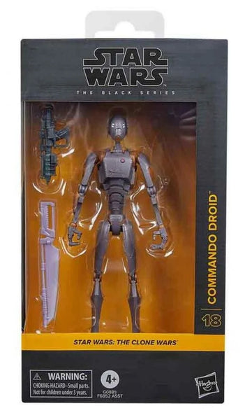 STAR WARS BLACK SERIES - THE CLONE WARS- #18 COMMANDO DROID PRE-ORDER: 04.2025