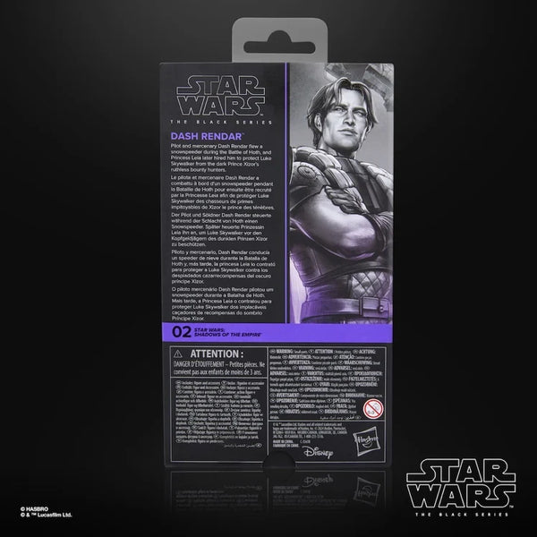 STAR WARS BLACK SERIES - SHADOWS OF THE EMPIRE - #02 DASH RENDAR PRE-ORDER: 10.2025