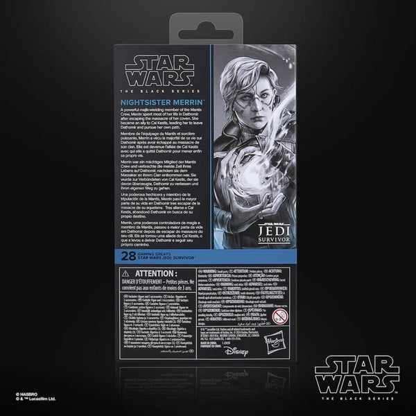 STAR WARS BLACK SERIES - GAMING GREATS - #28 NIGHTSISTER MERRIN PRE-ORDER: 10.2025