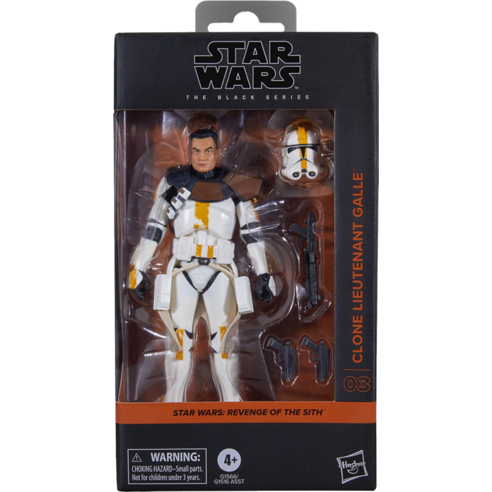 STAR WARS BLACK SERIES - REVENGE OF THE SITH - #03 CLONE LIEUTENANT GALLE PRE-ORDER: 10.2025