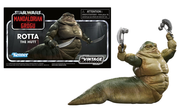 STAR WARS THE VINTAGE COLLECTION - THE MANDALORIAN AND GROGU - ROTTA THE HUTT PRE-ORDER: 12.2026
