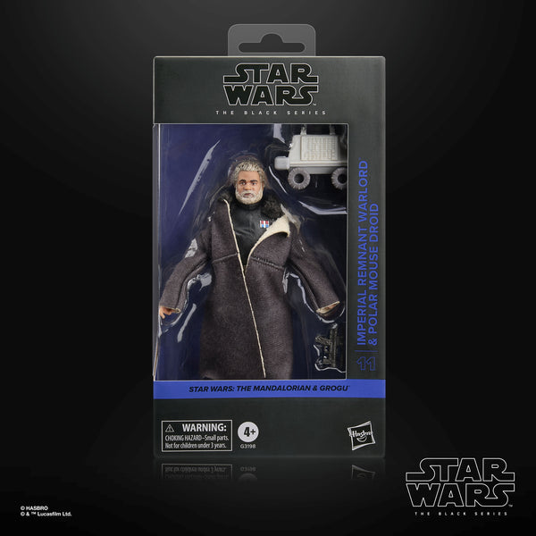 STAR WARS BLACK SERIES - THE MANDALORIAN AND GROGU - #11 IMPERIAL REMNANT WARLORD & POLAR MOUSE DROID PRE-ORDER: 09.2026