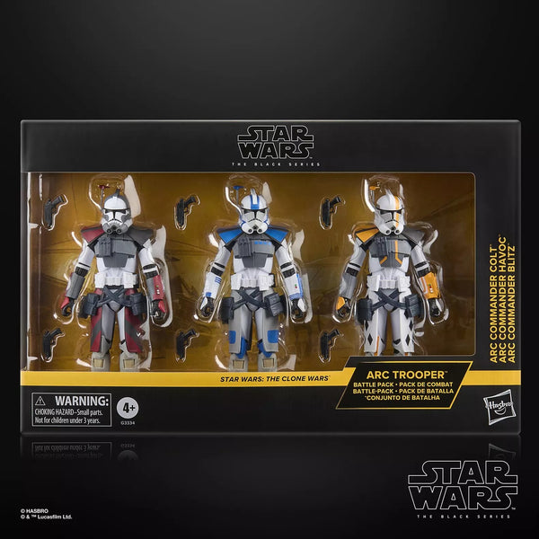 STAR WARS BLACK SERIES - THE CLONE WARS - ARC TROOPER BATTLE PACK (ARC COMMANDER COLT, HAVOC & BLITZ) PRE-ORDER 09.2026