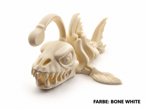 3D-Druck – Flexi Skeleton Angler Fish | Beweglicher Anglerfisch, 16,4 cm