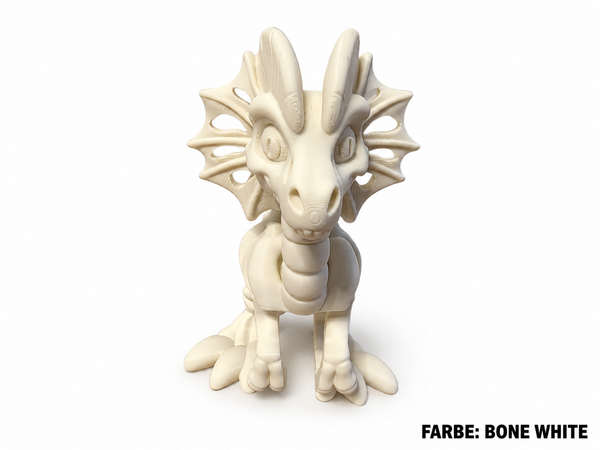 3D-Druck – Flexi Skeleton Dilophosaurus | Bewegliche Dinosaurierfigur, 16 cm