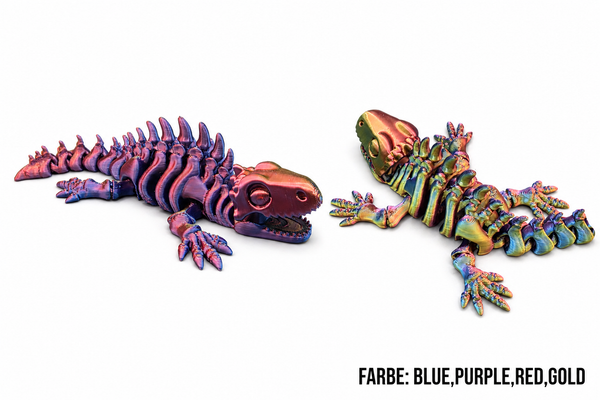3D-Druck – Flexi Skeleton Iguana | Bewegliche Leguan Figur, 13 oder 21 cm