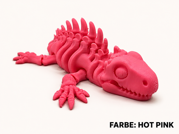 3D-Druck – Flexi Skeleton Iguana | Bewegliche Leguan Figur, 13 oder 21 cm