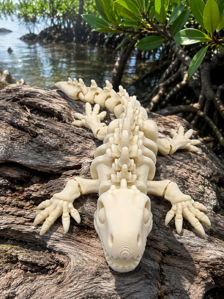3D-Druck – Flexi Skeleton Iguana | Bewegliche Leguan Figur, 13 oder 21 cm
