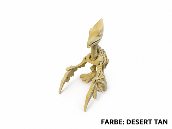 3D-Druck – Flexi Skeleton Pteranodon | Bewegliche Flugsaurierfigur, 9,6 cm