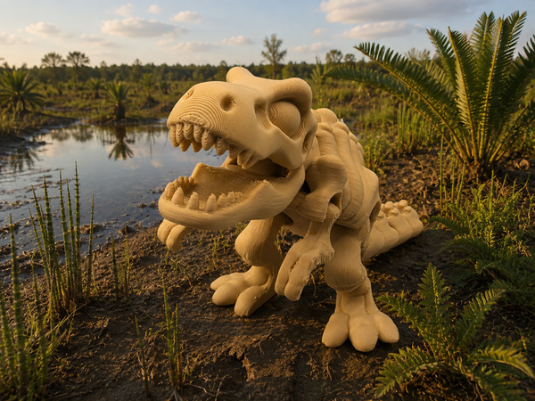 3D-Druck – Flexi Skeleton T-Rex | Bewegliche Dinosaurierfigur, 15 oder 22 cm