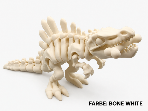 3D-Druck – Flexi Skeleton Spinosaurus mit Knochen | Bewegliche Dinosaurierfigur