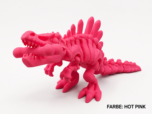 3D-Druck – Flexi Skeleton Spinosaurus mit Knochen | Bewegliche Dinosaurierfigur