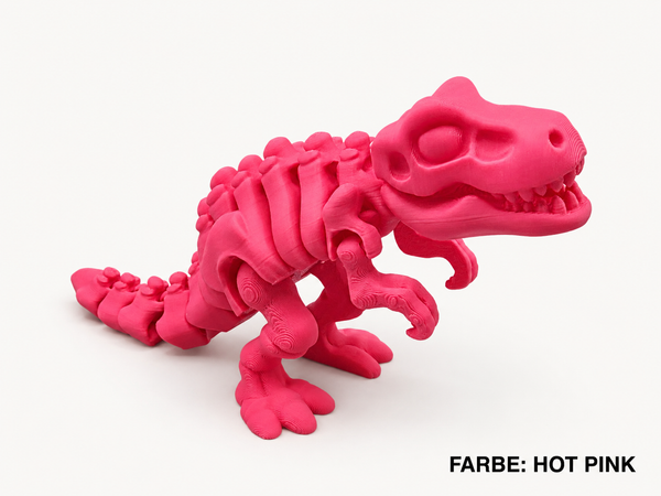 3D-Druck – Flexi Skeleton T-Rex | Bewegliche Dinosaurierfigur, 15 oder 22 cm
