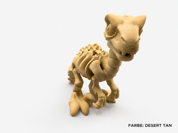 3D-Druck – Flexi Skeleton Velociraptor | Bewegliche Dinosaurierfigur, 15 oder 25 cm