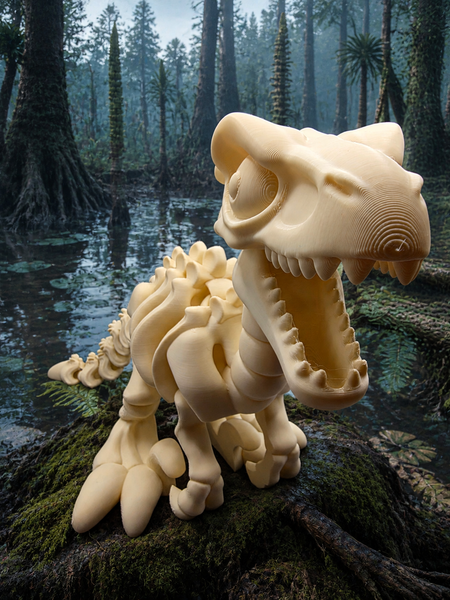 3D-Druck – Flexi Skeleton Velociraptor | Bewegliche Dinosaurierfigur, 15 oder 25 cm