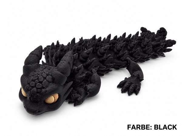 3D-Druck – Flexi Drache Nox, der kleine Schattenwächter | 16 cm