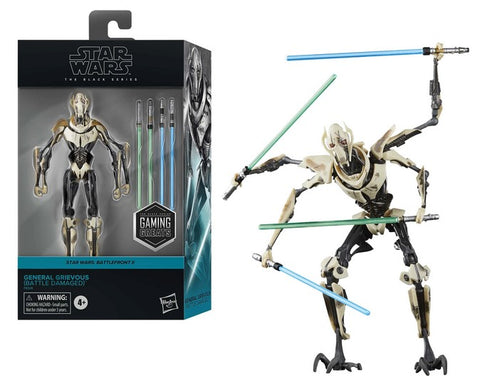 STAR WARS BLACK SERIES - GAMING GREATS - #25 GENERAL GRIEVOUS (BATTLE DAMAGED)