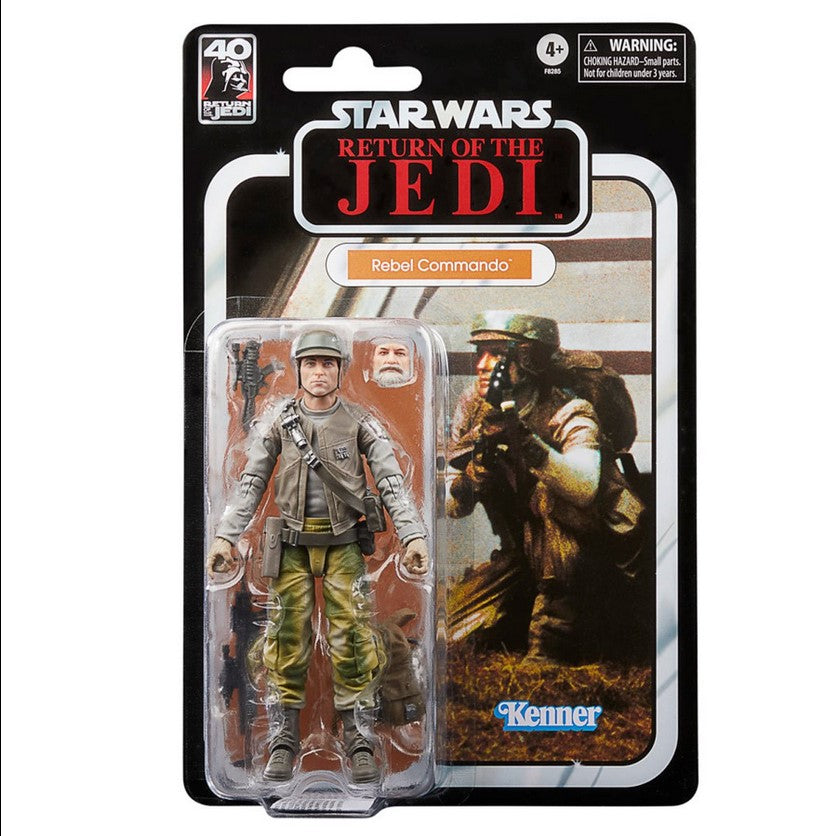 STAR WARS BLACK SERIES - 40TH ANNIVERSARY - RETURN OF THE JEDI - REBEL COMMANDO