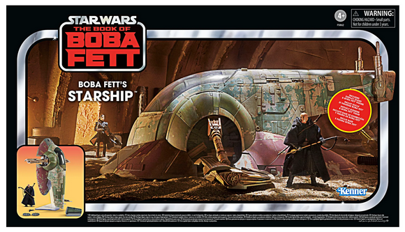 STAR WARS THE VINTAGE COLLECTION - THE BOOK OF BOBA FETT - BOBA FETT'S STARSHIP