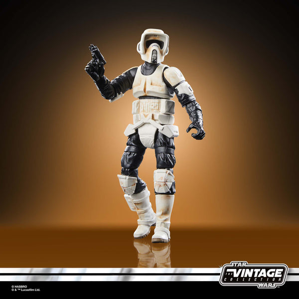 STAR WARS THE VINTAGE COLLECTION - THE MANDALORIAN - SPEEDER BIKE WITH SCOUT TROOPER & GROGU