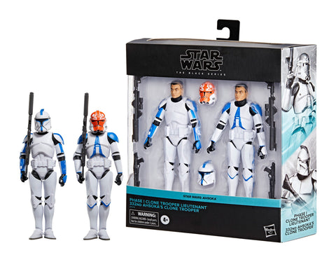 STAR WARS BLACK SERIES - AHSOKA - PHASE I CLONE TROOPER LIEUTENANT & 332ND AHSOKA'S CLONE TROOPER