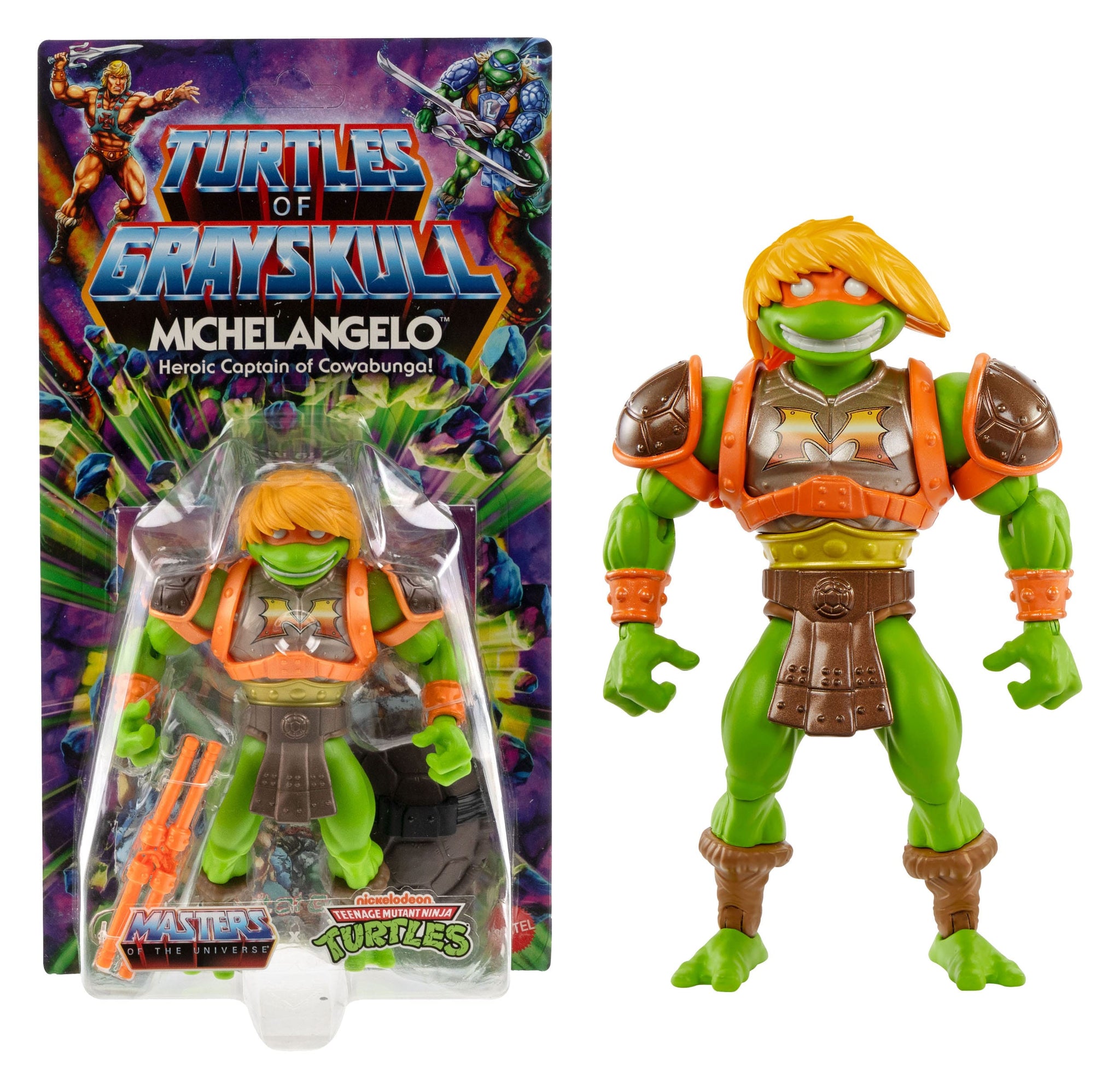 MOTU X TMNT - TURTLES OF GRAYSKULL - MICHELANGELO (EU-KARTE)