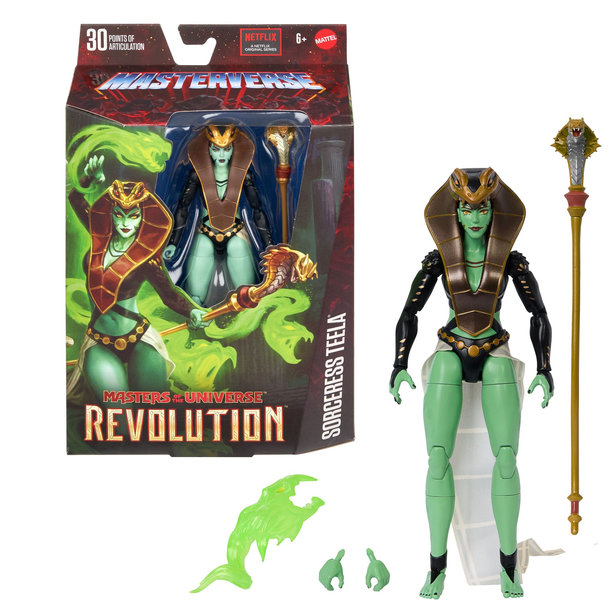 MASTERS OF THE UNIVERSE - MASTERVERSE - REVOLUTION - SNAKE SORCERESS TEELA (EU-KARTE) PRE-ORDER 11.2024