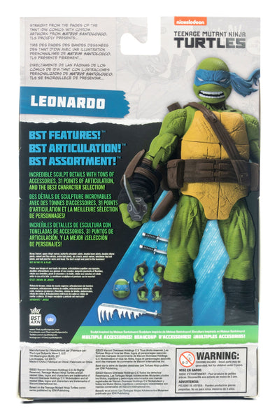 TEENAGE MUTANT NINJA TURTLE - BST AXN - LEONARDO (IDW COMICS) (13CM)