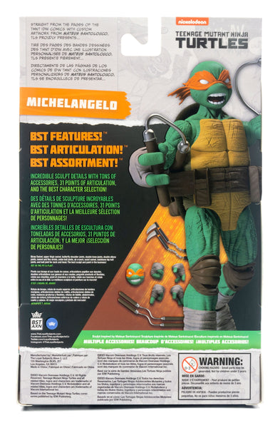 TEENAGE MUTANT NINJA TURTLE - BST AXN - MICHELANGELO (IDW COMICS) (13CM)