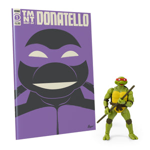 TEENAGE MUTANT NINJA TURTLE - BST AXN - IDW ACTIONFIGUR & COMIC DONATELLO EXCLUSIVE (13CM)