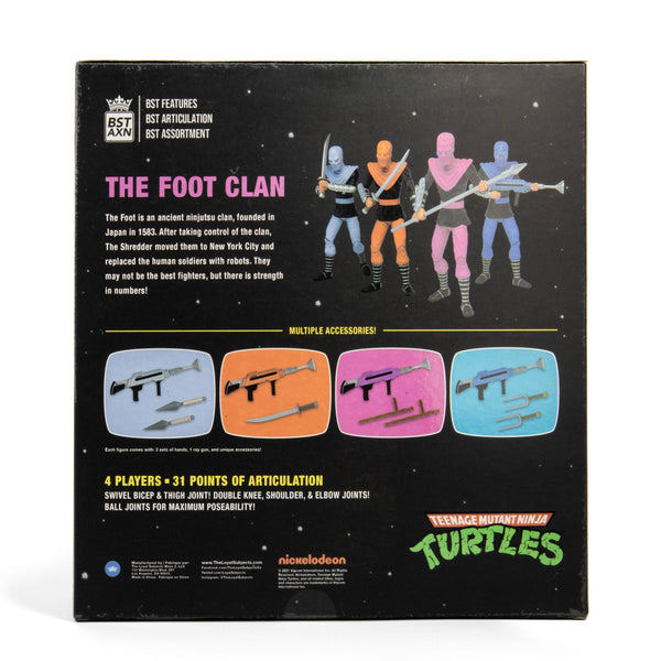 TEENAGE MUTANT NINJA TURTLE - BST AXN - 4ER-PACK FOOT SOLDIERS (13CM)