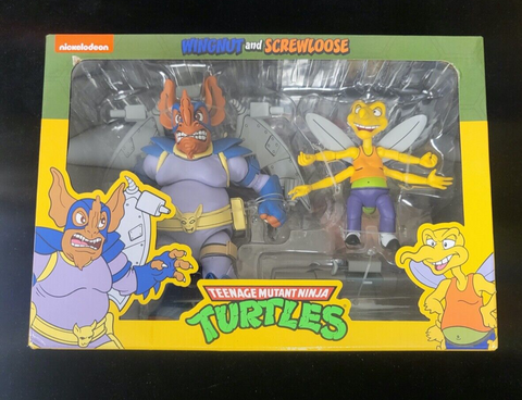 TEENAGE MUTANT NINJA TURTLE - HERO TURTLES 1987 - WINGNUT & SCREWLOOSE 2ER PACK