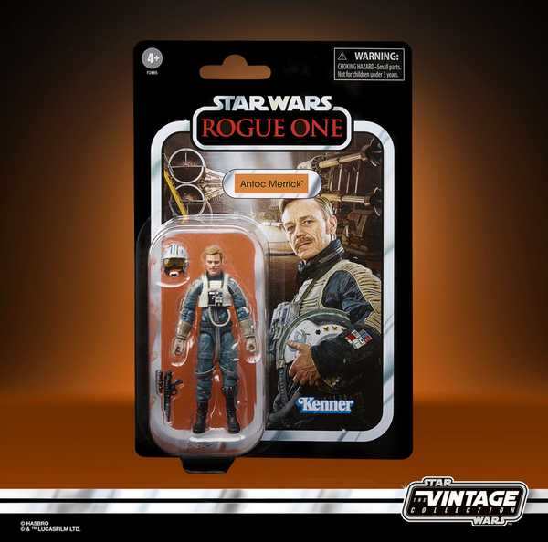 STAR WARS THE VINTAGE COLLECTON ROGUE ONE ANTOC MERRICK X-WING FIGHTER & FIGUR