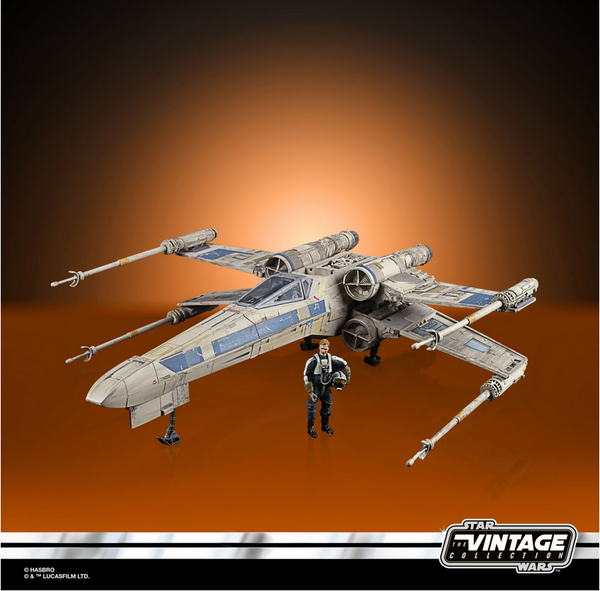 STAR WARS THE VINTAGE COLLECTON ROGUE ONE ANTOC MERRICK X-WING FIGHTER & FIGUR