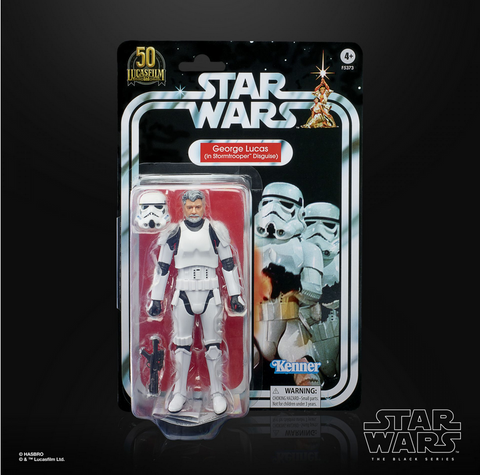 STAR WARS BLACK SERIES - 50TH ANNIVERSARY - GEORGE LUCAS (IN STORMTROOPER DISGUISE) - 15cm