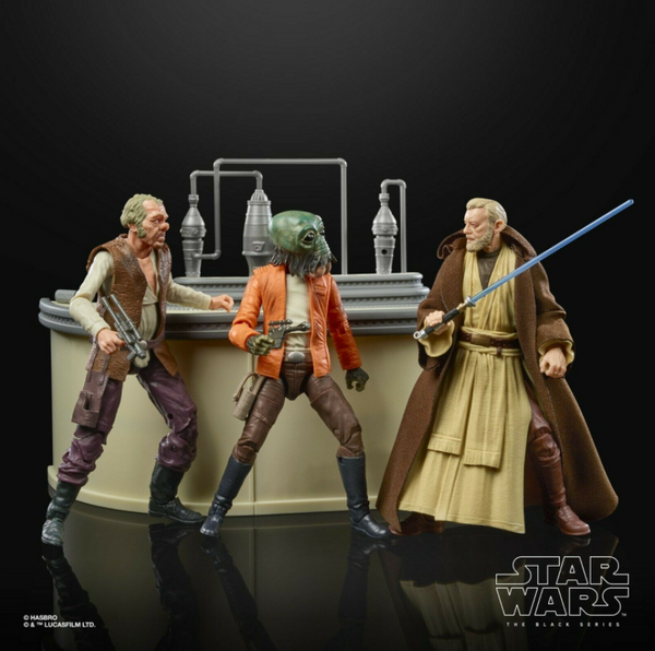 STAR WARS BLACK SERIES - 50TH ANNIVERSARY - CANTINA SHOWDOWN (OBI WAN KENOBI, DR. EVAZAN, PONDA BABA)