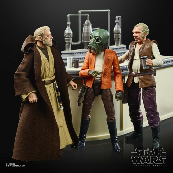 STAR WARS BLACK SERIES - 50TH ANNIVERSARY - CANTINA SHOWDOWN (OBI WAN KENOBI, DR. EVAZAN, PONDA BABA)