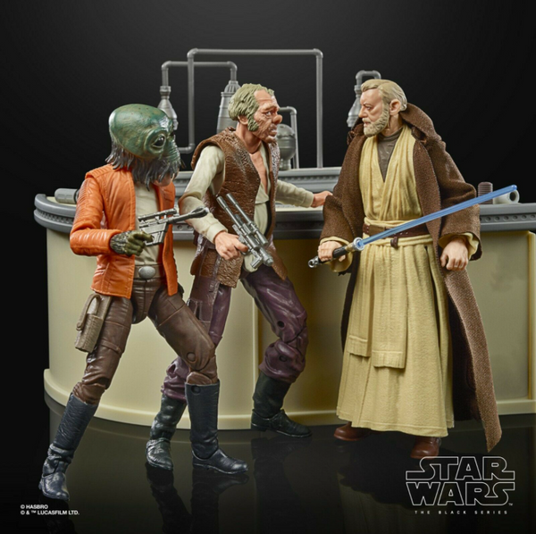 STAR WARS BLACK SERIES - 50TH ANNIVERSARY - CANTINA SHOWDOWN (OBI WAN KENOBI, DR. EVAZAN, PONDA BABA)