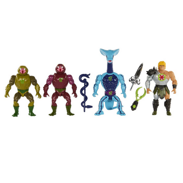 MASTERS OF THE UNIVERSE - ORIGINS - DIABOLICAL SNAKE INVASION 4-PACK - EXCLUSIVE (US-KARTE)