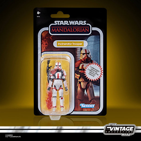 STAR WARS THE VINTAGE COLLECTION ! THE MANDALORIAN ! INCINERATOR TROOPER (CARBONIZED)